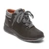 Rockport Women's Pyper Hiker Boots - Extra Wide In Black Nubuck In Multi