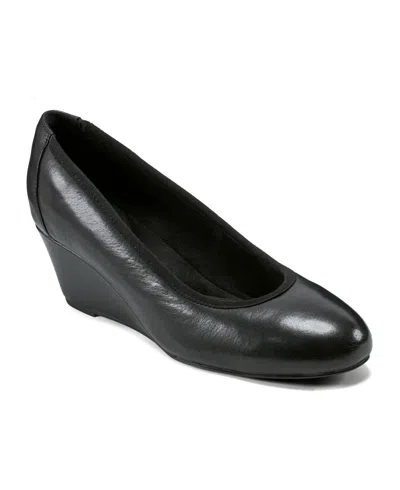 ROCKPORT WOMEN'S RITA SLIP-ON ALMOND TOE DRESS WEDGES