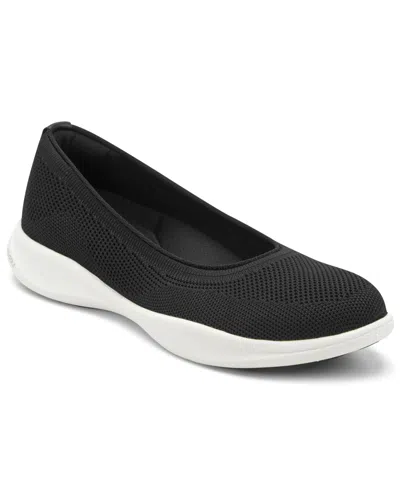 Rockport Women's Roana Slip-on Round Toe Flats In Black