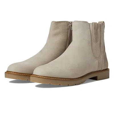 Rockport Women's  Kacey Cj0055 Bootie Taupe Suede Side Zip Ankle Boots Htat258 In Gray