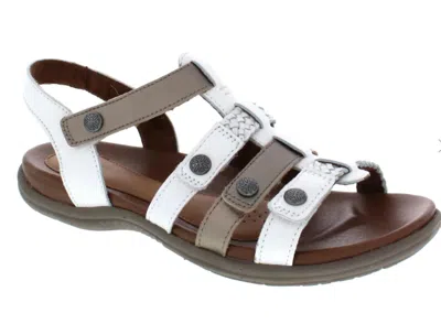 Rockport Women's Rubey T-strap Sandals In White Multi