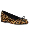 Rockport Women's Sadie Square Toe Slip-on Ballet Dress Flats In Animal Print