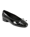 Rockport Women's Sadie Square Toe Slip-on Ballet Dress Flats In Black