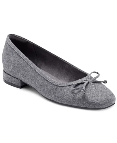 ROCKPORT WOMEN'S SADIE SQUARE TOE SLIP-ON BALLET DRESS FLATS