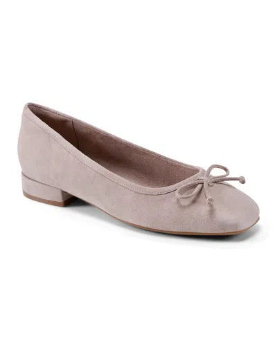ROCKPORT WOMEN'S SADIE SQUARE TOE SLIP-ON BALLET DRESS FLATS