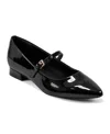 Rockport Women's Taren Total Motion Pointy Toe Dress Flats In Black Patent