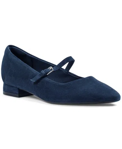 Rockport Women's Taren Total Motion Pointy Toe Dress Flats In Blue