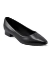 Rockport Adelyn Womens Leather Pointed Toe Ballet Flats In Black Leather