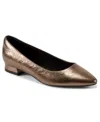 Rockport Tessa Pointed Toe Flat In Brown
