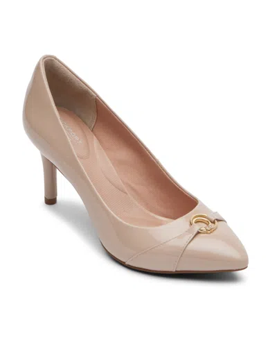 Rockport Women's Total Motion 75mmpth Ornamated Pump In Natural