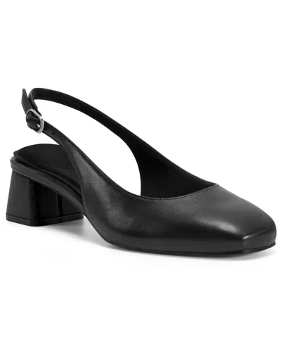 Rockport Women's Total Motion Danna Block Heel Dress Pumps In Black Leather