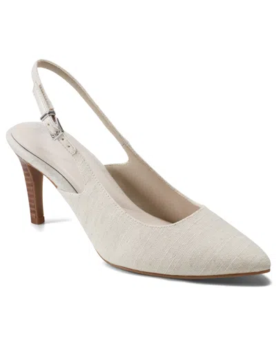 Rockport Women's Total Motion Jolie Dress Pumps In Light Natural Linen
