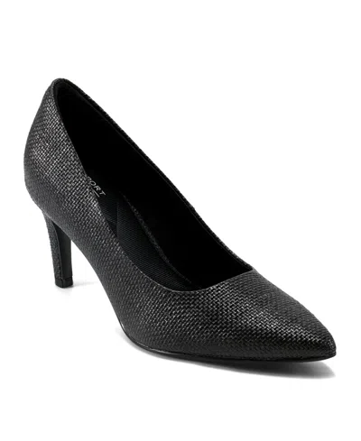 Rockport Women's Total Motion Juliet Dress Pumps In Black Raffia