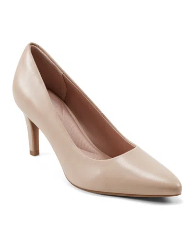 Rockport Women's Total Motion Juliet Dress Pumps In Light Natural Leather