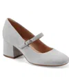 Rockport Zena Mary Jane Pump In Light Gray Suede