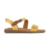 Rockport Women's Zion 2 Piece Sandal In Yellow In Animal Print