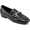 Rockport Womens Chain Loafers In Black Leather