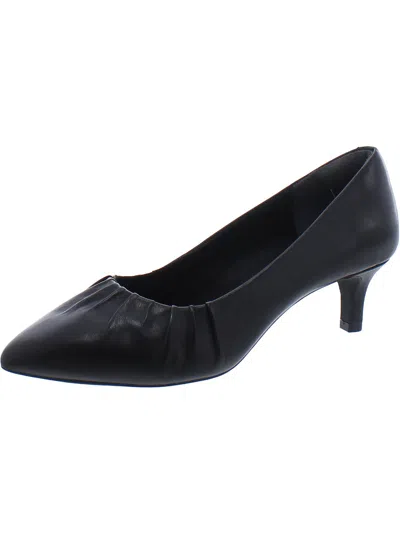 Rockport Womens Leather Kitten Heels In Black