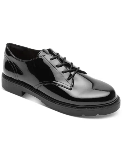 Rockport Womens Patent Dressy Oxfords In Black