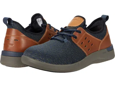 Pre-owned Rockport Works Man's Sneakers & Athletic Shoes  Truflex Work Comp Toe Sd In Blue/tan