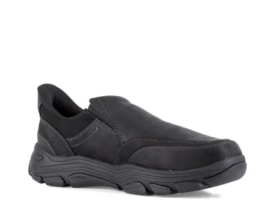 Rockport Works Reece Steel Toe Work Slipon In Black
