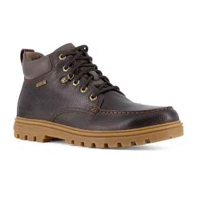 Rockport Works Rk6710 Mens Moc Closed Toe Work Shoes In Brown