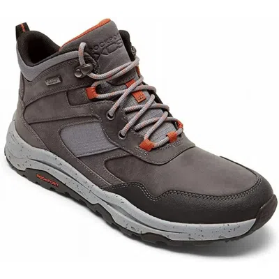Rockport Xcs Pathway Boots Mens Steel Gray Waterproof Mid Top Hiking Jobb865