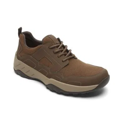 Rockport Xcs Riggs Sneakers Men's Brown Leather Low Top Casual Shoes Jobb830
