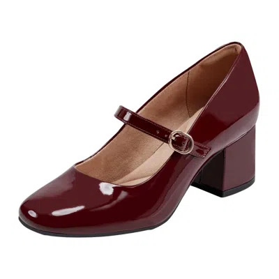 Rockport Xena Dark Red Patent Rwxena-600 Women's