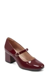 Rockport Xena Mary Jane Pump In Dark Red Patent
