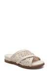 Rockport Zora Woven Strap Slide Sandal In Ivory