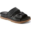 Rockport Zova Slide Sandal In Black Leather