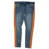 Rockstar Original Men's Cedric Denim Jean In Blue/orange In Blue