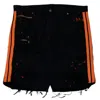 Rockstar Original Men's Denim Short In Black/orange In Multi