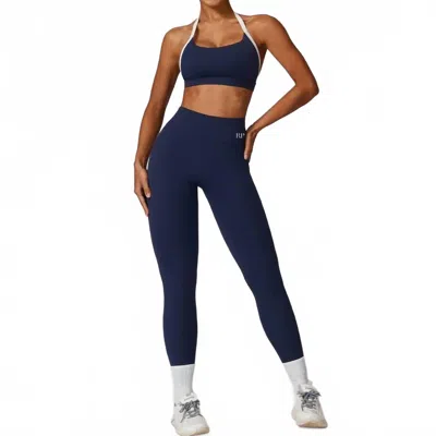 Rockstar Peach Alyssa Pocket Leggings In Navy In Blue