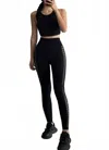 Rockstar Peach Fishnet Leggings In Black