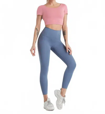 Rockstar Peach Soho Leggings In Gray