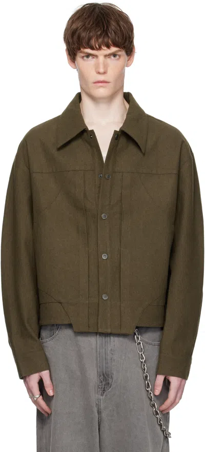 Rocksteady Khaki Dylan Oversized Jacket In Green