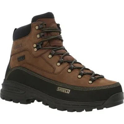 Pre-owned Rocky Brands Rocky Mtn Stalker Pro Waterproof Mountain Boot Rks0527 In Brown Black