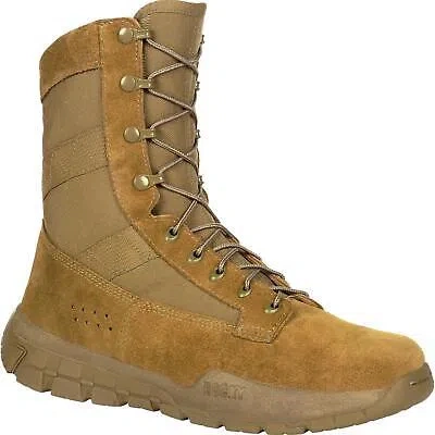 Pre-owned Rocky C4r V2 Tactical Military Boot In Brown