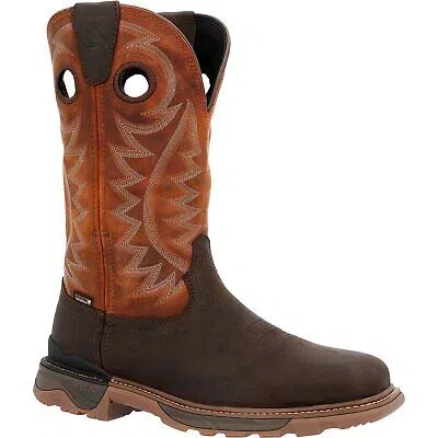 Pre-owned Rocky Carbon 6 Western Boot In Brown