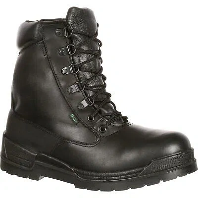 Pre-owned Rocky Eliminator Event Waterproof 400g Insulated Public Service Boot In Black