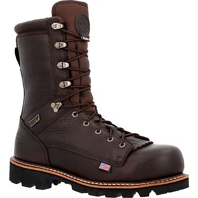 Pre-owned Rocky Elk Stalker Waterproof Composite Toe Work Boot In Brown