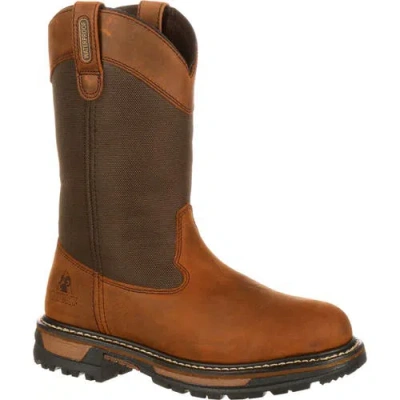 Rocky Insulated Ride 200g Insulated Waterproof Wellington Boot In Brown