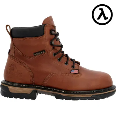 Pre-owned Rocky Ironclad Usa Made Steel Toe Met Guard Waterproof Boots Rkk0362 - All Sizes In Brown