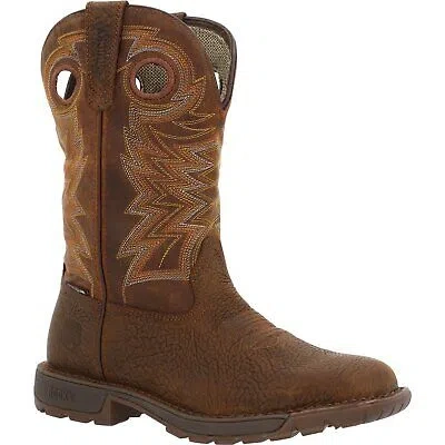 Pre-owned Rocky Legacy 32 Waterproof Western Boot In Brown