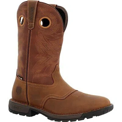 Pre-owned Rocky Legacy 32 Waterproof Western Boot In Brown