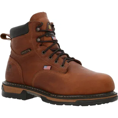 Rocky Men's 6" Ironclad Met Usa Boots In Brown