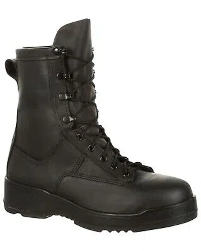 Pre-owned Rocky Men's Entry Level Hot Weather Military Boot - Steel Toe - Rkc058 In Black