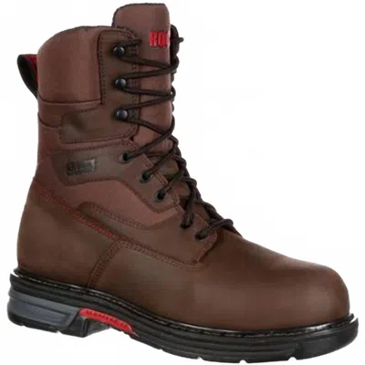 Rocky Men's Ironclad Lt Steel Toe Waterproof Work Boot In Brown In Multi